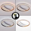Calista LED ceiling light, round ring ceiling light Ø 41 cm, modern flat design