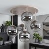 Chehalis 5-light globe ceiling light, 45 cm round, G9 for living room