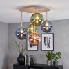 Chehalis 5-light globe ceiling light for living room, modern retro, G9, Ø 45 cm