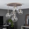 Chehalis 5-Light Ceiling Light, Round Globe Shade Design, Ø 45 cm, Modern Retro