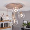 Chehalis globe ceiling light, 5-light round ceiling fixture, ø 45 cm, G9