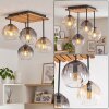 Koyoto 4-light living room ceiling light with globe shades, E14, retro boho