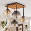 Koyoto 4-light living room ceiling light with globe shades, E14, retro boho