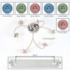 Chehalis globe ceiling light, 6-light round retro design, ø 64 cm, G9 socket