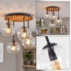 Koyoto ceiling light, 4-light globe shade ceiling light with E14 sockets, Ø 39.5 cm