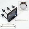 Modern cluster globe light Koyoto with 4 chrome and smoke glass shades, ø 15 cm, E14