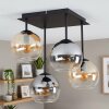 Koyoto 4-light ceiling light with globe shades, E14, 35.5 cm, modern retro