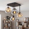 Koyoto 4-light ceiling light with globe shades, E14, 35.5 cm, modern retro