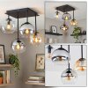 Koyoto 4-light ceiling light with globe shades for dining room and living room