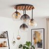 Koyoto boho 4-light E14 ceiling light with globe shades, 39.5 cm diameter