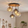 Koyoto boho 4-light E14 ceiling light with globe shades, 39.5 cm diameter