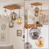Gastor 4-light ceiling light with globe shades for dining room and living room