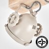 Modern Ceiling Spotlight Herford with Rotatable Heads and Light Wood Beam