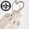 Industrial Ceiling spotlight Safari, sand-coloured, four individually rotatable shades