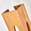 Boho Style Floor Lamp Sernadelo with sculptural wooden panels and 4 exposed E27 sockets