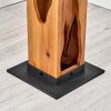 Rectangular Floor Lamp Sernadelo with Wavy Cut-outs, Ecru body, Four E27 Sockets