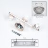 Modern Cluster Wall Light Koyoto with three vertically arranged round shades