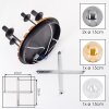 Modern Cluster Ceiling Light Gastor with slat plate, 4 shades in amber, smoke and clear