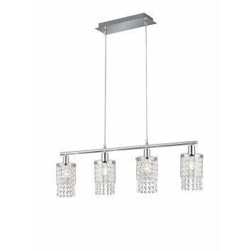 Reality POSH Pendant Light chrome, 4-light sources