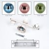 Cluster wall light Gastor, Retro 2-piece set with vertical three-light design beside sofa