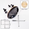 Boho-style Cluster ceiling light Koyoto with four round amber glass shades