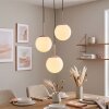 Scandinavian Hanging Lamp Gastor, adjustable at installation, staggered white glass shades