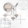 Scandinavian Hanging Lamp Gastor, adjustable at installation, staggered white glass shades