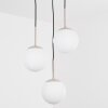 Scandinavian Hanging Lamp Gastor, adjustable at installation, staggered white glass shades