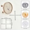 Modern Cluster Ceiling Light Gastor with 5 amber, smoke and clear glass shades