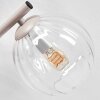 Modern Sand-Coloured Wall Light Koyoto with Clear Rippled Glass Shades, E14