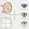 Modern Cluster Ceiling Light Gastor with 5 glass shades and wood slat canopy
