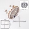 Boho Style cluster ceiling light Gastor with four clear and smoke glass shades