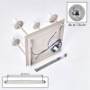 Modern Cluster Ceiling Light Gastor with 4 smoke glass shades, sand-coloured fixture