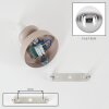Modern globe wall light Gastor, 2-piece set, chrome shade, visible E14 fitting
