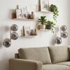 Modern Wall Light Gastor, 2-Piece Set, Clustered with 3 Smoke Glass Shades