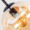 Cluster ceiling light Ripoll with four amber glass shades in a modern design