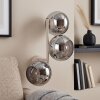 Modern 3-light wall light Koyoto with clustered round glass shades, ideal beside a sofa