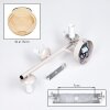 Modern Wall Light Koyoto 2-piece set with three round amber glass shades, E14