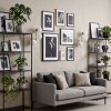 Modern wall light Koyoto set of 2 with three round white glass shades