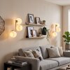 Modern wall light Koyoto set of 2 with three round white glass shades