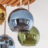 Boho Cluster Ceiling Light Koyoto with 4 blue, green and gold glass shades