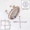 Boho Cluster Ceiling Light Koyoto with four clear round rippled glass shades