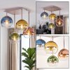 Retro Cluster Ceiling Light Koyoto with 4 colourful round spheres, E14