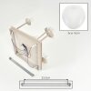 Scandinavian Cluster ceiling light Ripoll for the dining table, 5 white glass shades