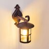 Outdoor Wall Light Strat rust-coloured, black, 1-light source