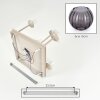 Cluster ceiling light Koyoto with five smoke glass shades for the dining table