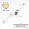 Cluster Ceiling Light Koyoto with four amber glass shades and modern design in sand