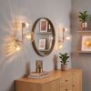 Modern wall light Koyoto, 2-piece set with three vertically arranged clear glass shades