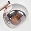 Sand-Coloured 3-Light Wall Lamp Gastor with Spherical Arrangement, 2-Piece Set