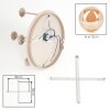 Modern Cluster ceiling light Chehalis with five amber glass shades in staggered heights